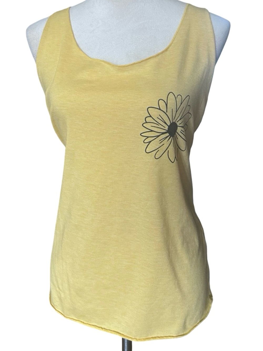Wild flower Yellow Sunflower Cotton Tank Top